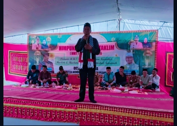 Dakwah Artis Kiwil Di Desa Teba Jawa, Donasi Palestina Korban Peperangan